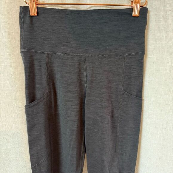 American Eagle Outfitters Leggings Women Small Black High-Waisted Tights Pockets - Picture 3 of 12
